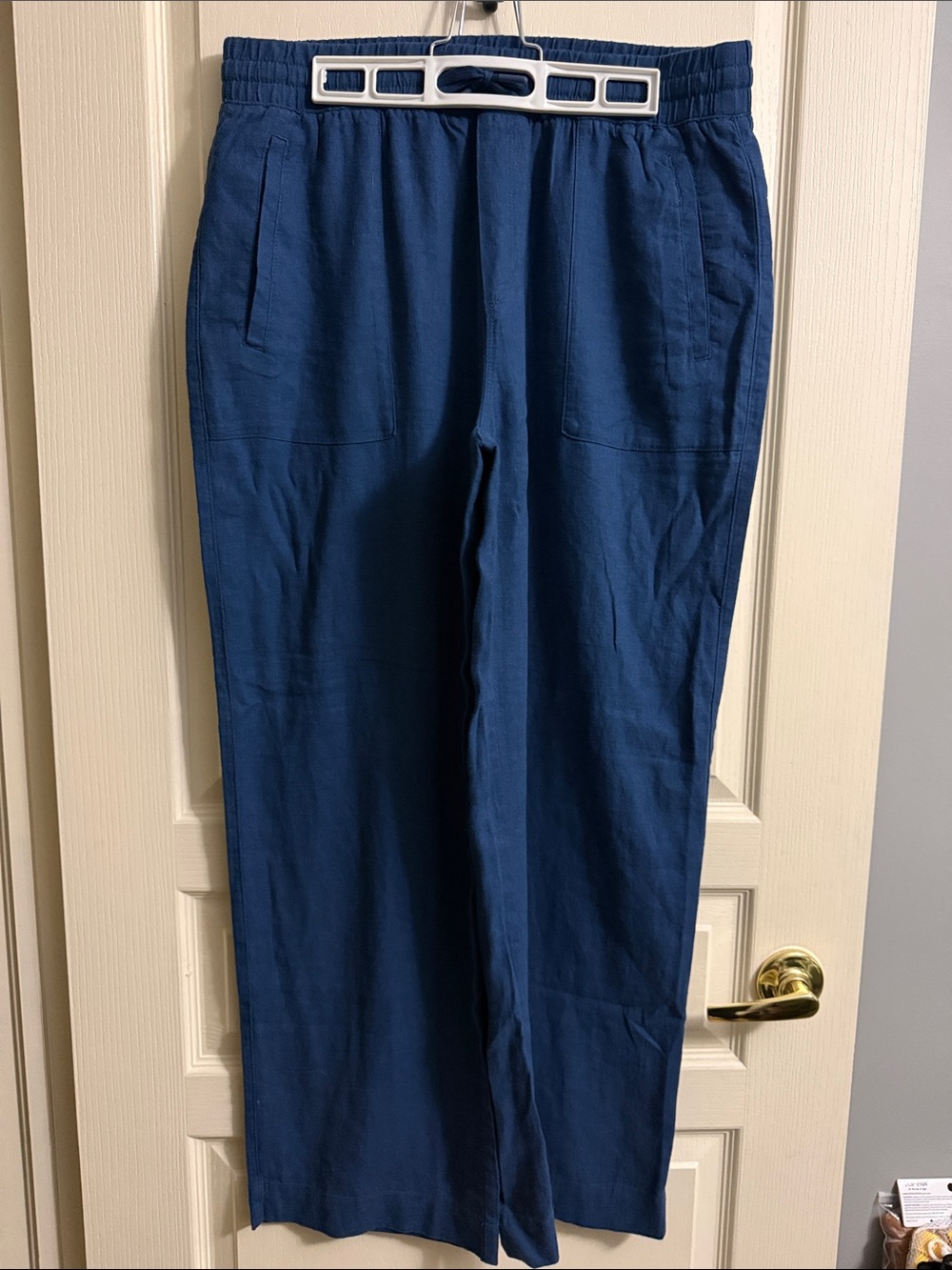 FRANK | Women's Linen Straight Leg Pant size Large